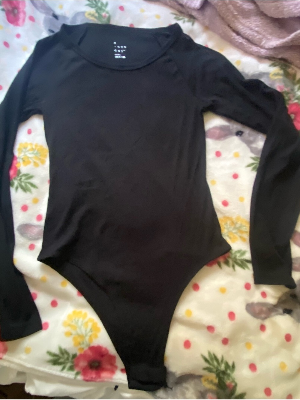 Women’s Long Sleeve Black Bodysuit